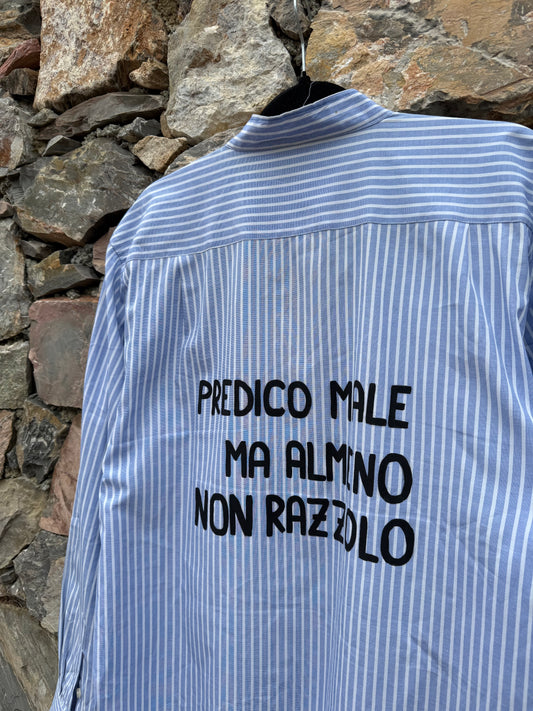 Camicia righe ‘Predico male’