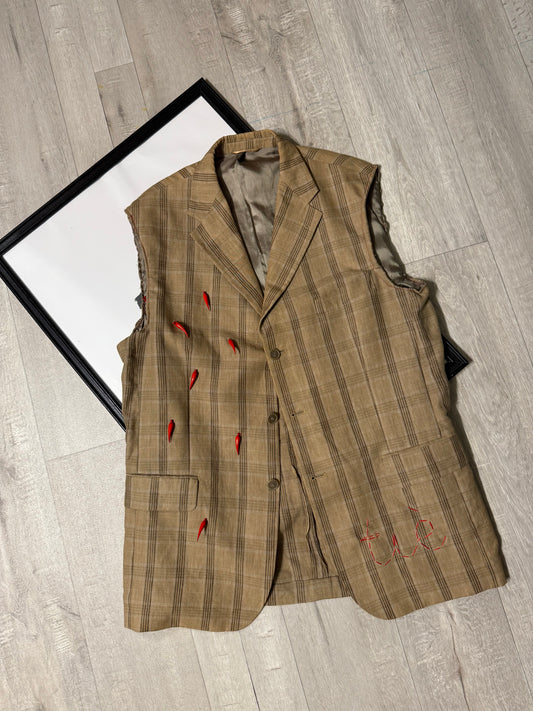 Gilet vintage upcycling ‘TIÈ’ 🤘🏻