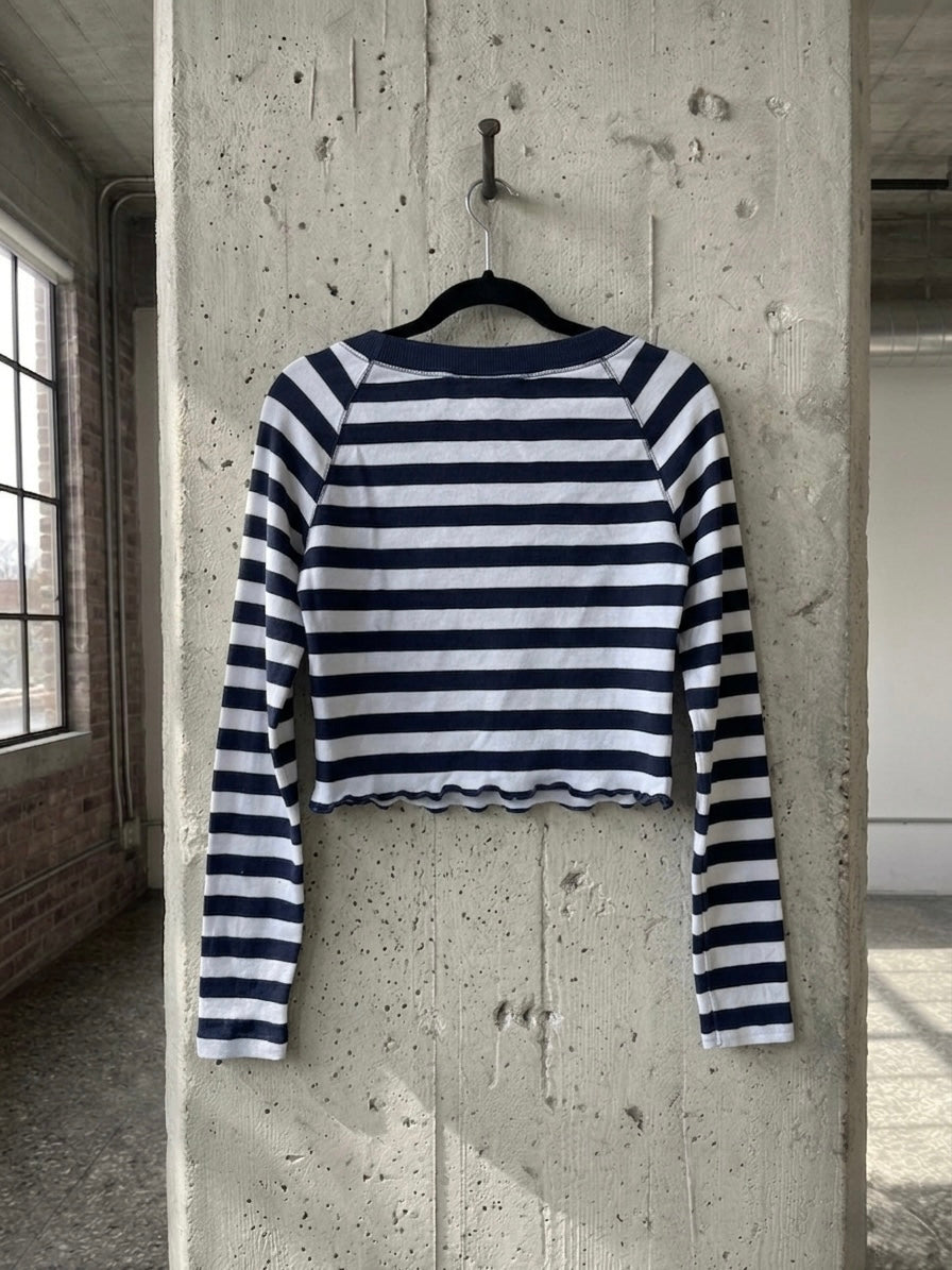 Maglia righe ‘amore’ handprinted