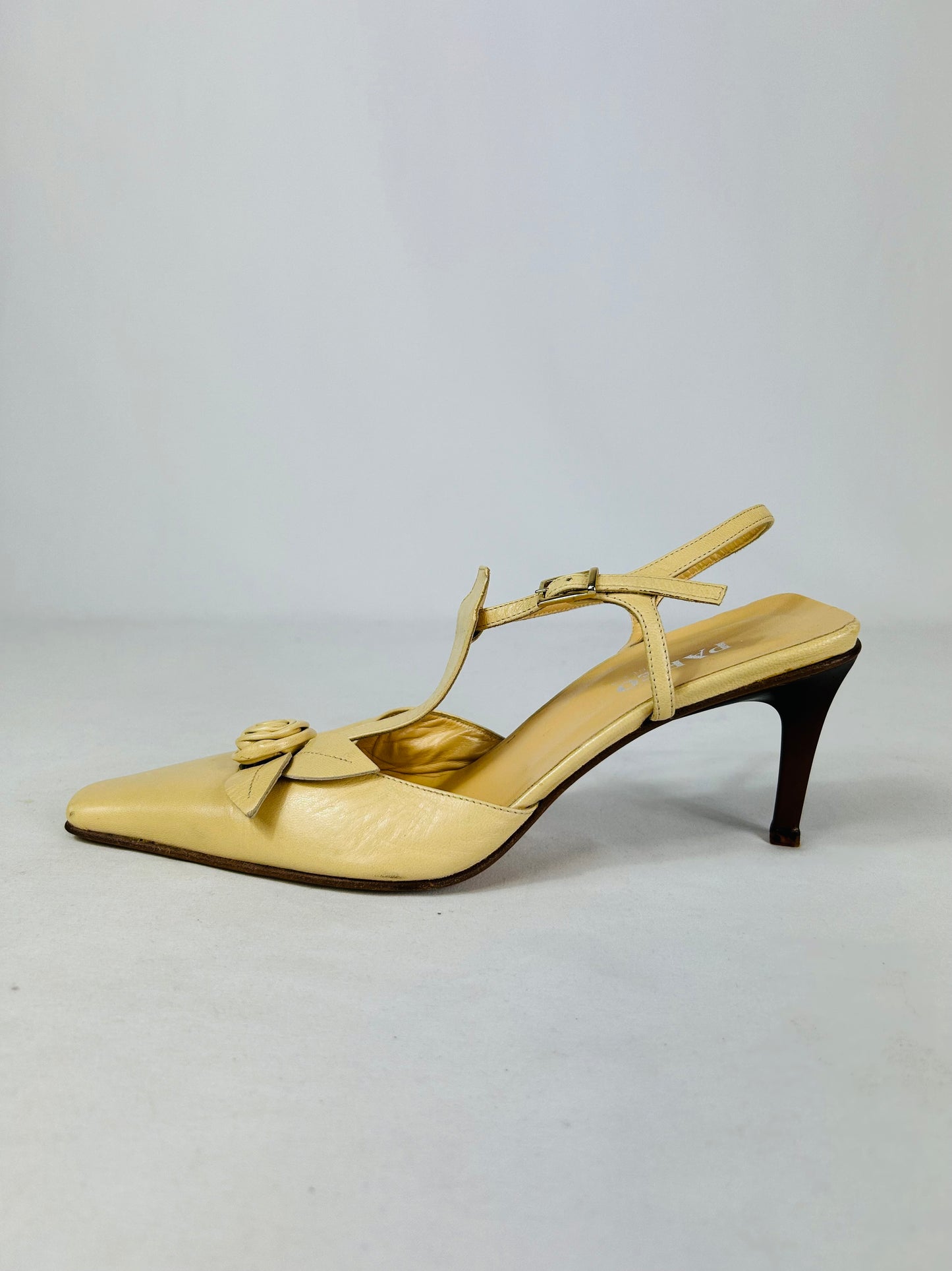 Décolleté Slingback vintage crema n.38