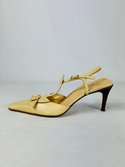 Décolleté Slingback vintage crema n.38