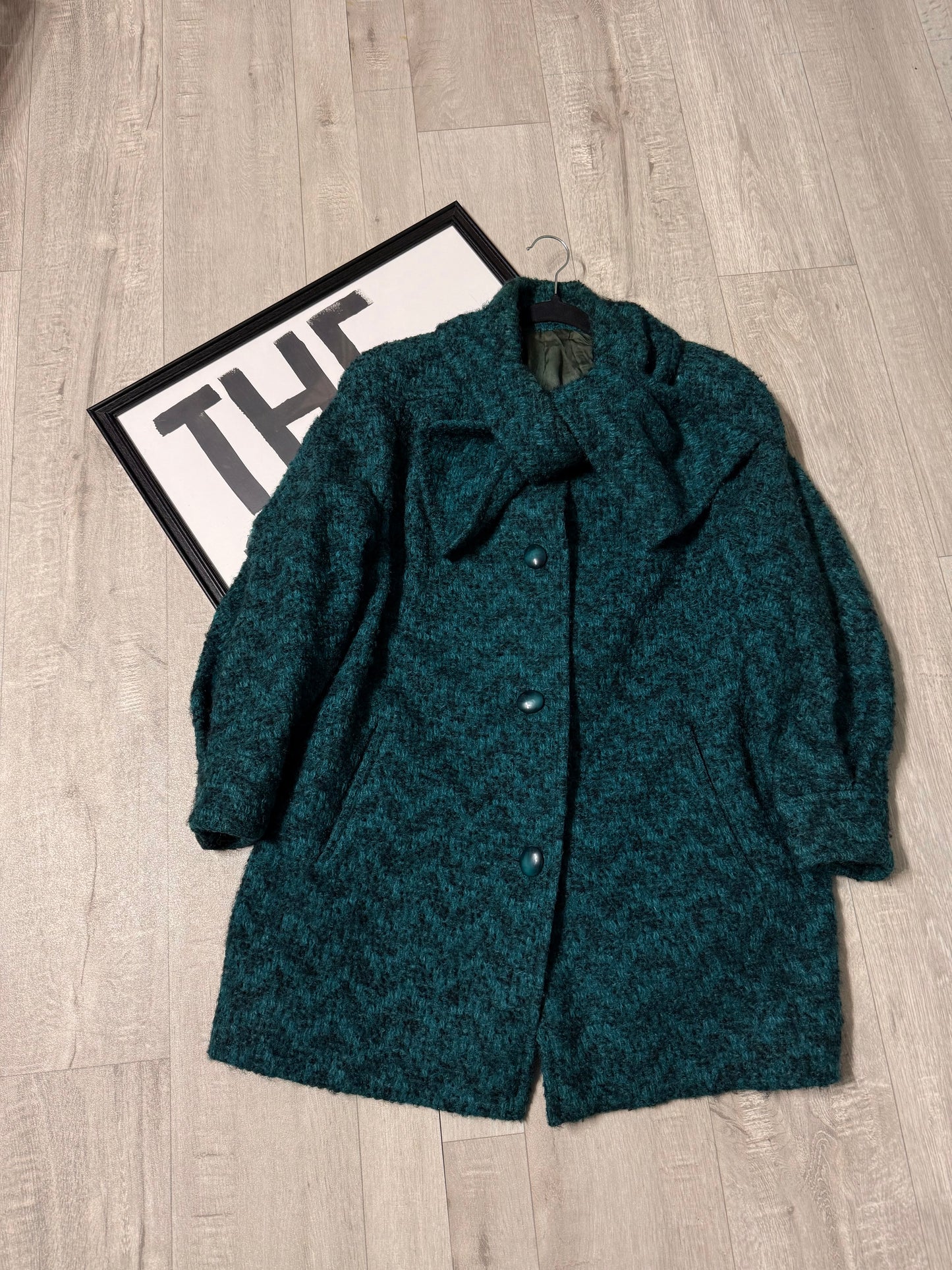 Cappotto tweed Lana Mohair