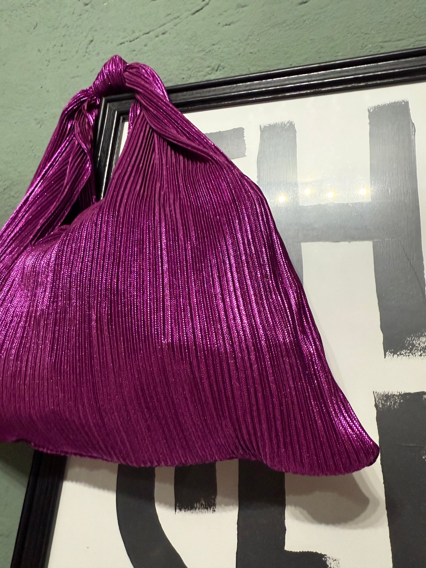 Borsa nodo ‘Purple plisse’