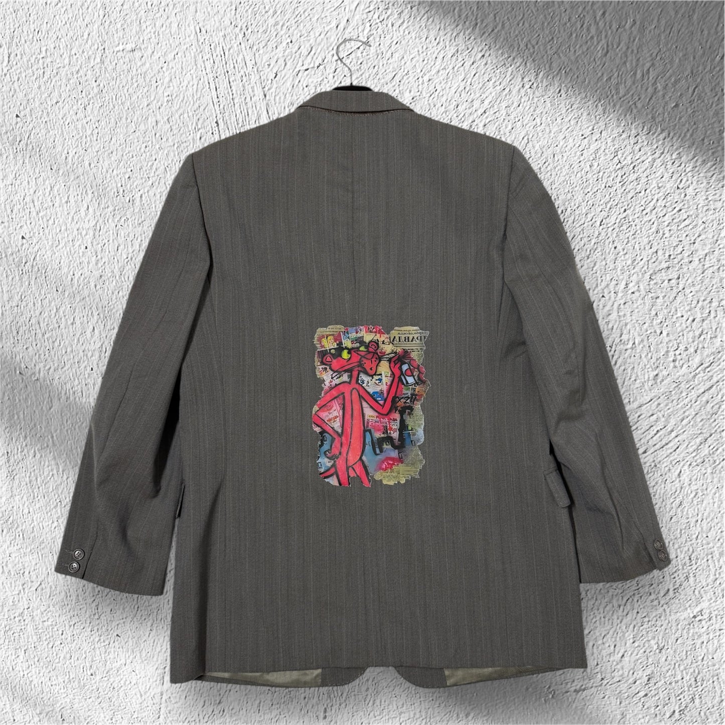 Blazer monopetto ‘Pink Panther’ handmade