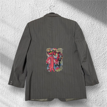 Blazer monopetto ‘Pink Panther’ handmade