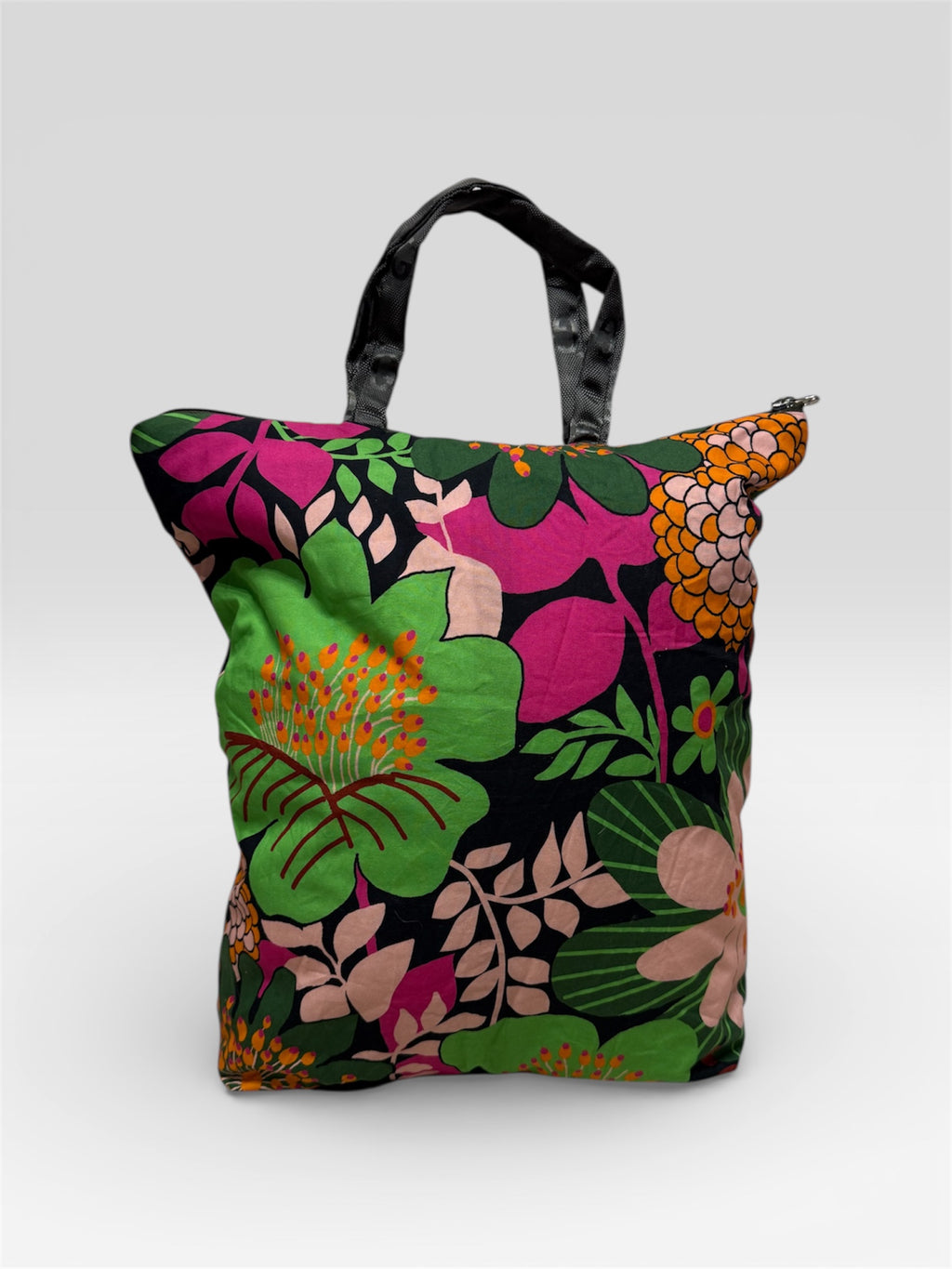 Shopper flowers handmade tasca logo Gucci