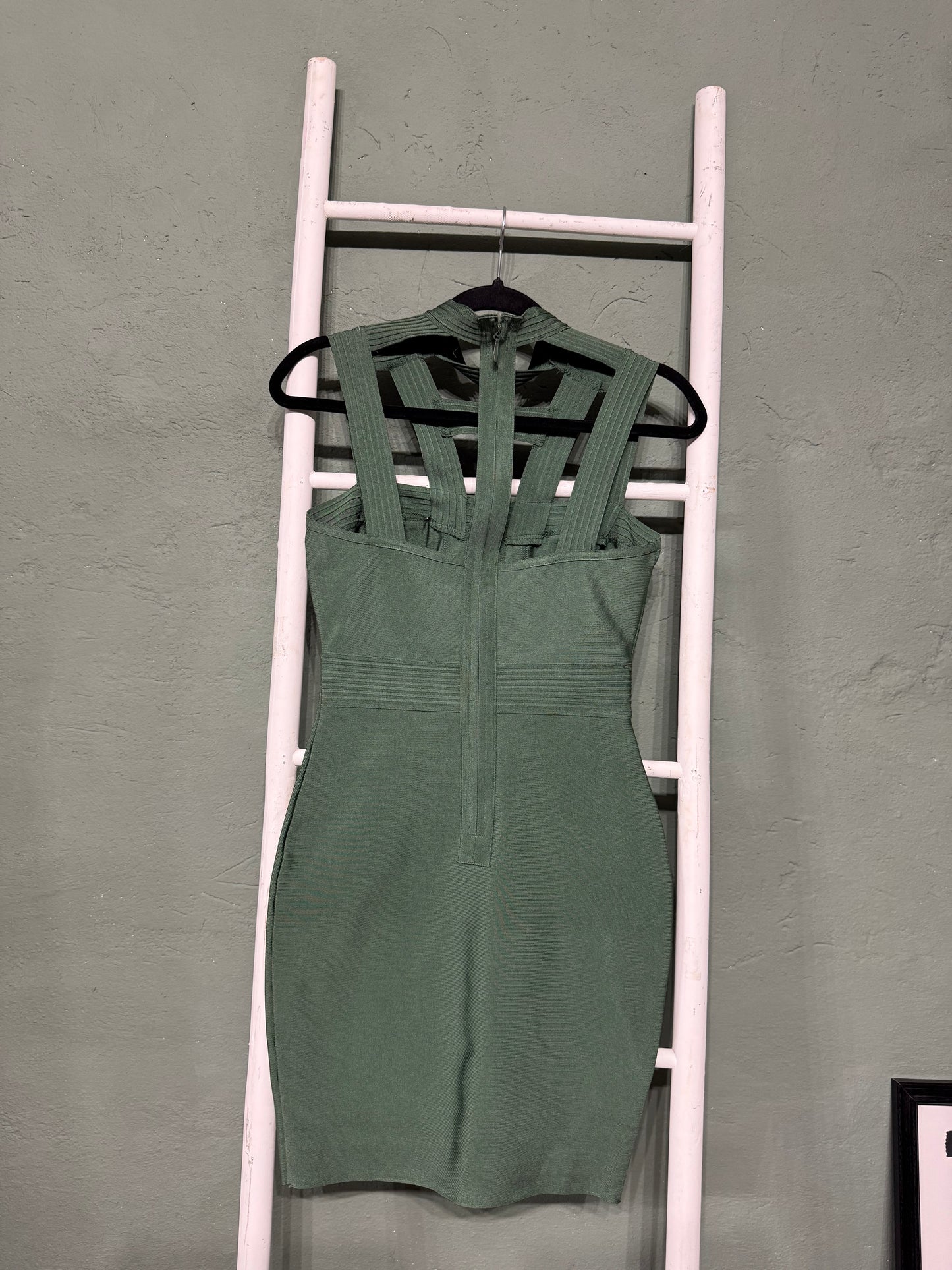 Abito bandage verde