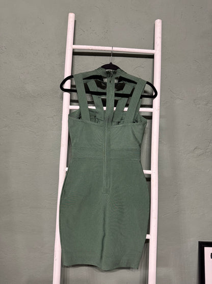 Abito bandage verde