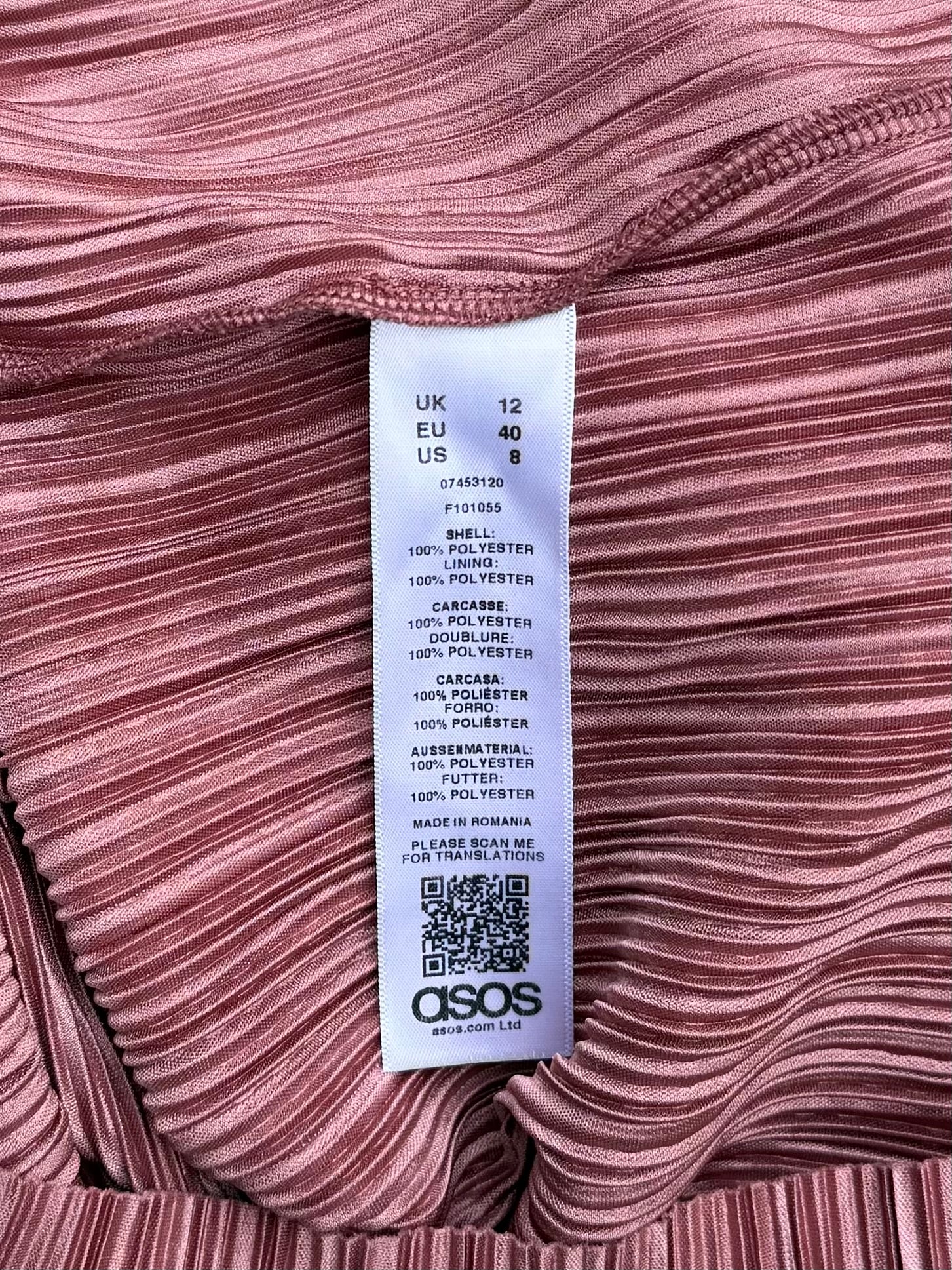 Abito midi plisse asos