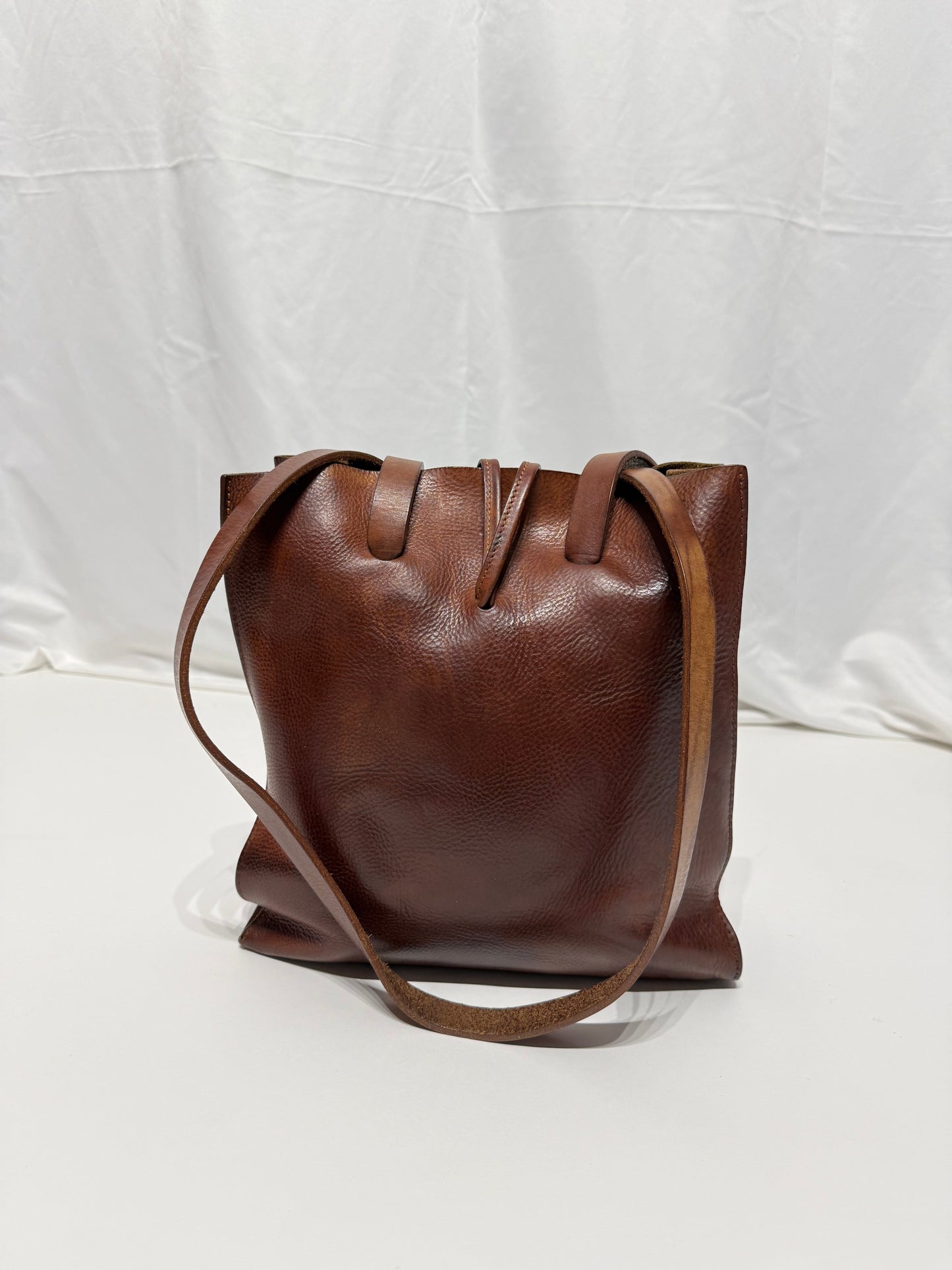 Borsa tote in pelle Made in Italy