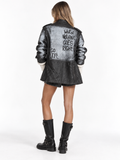 Giacca in pelle ‘Go Left’