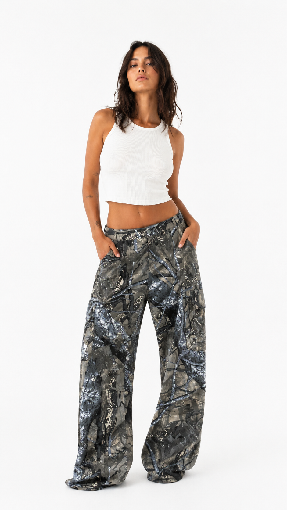 Pantalone baggy camouflage