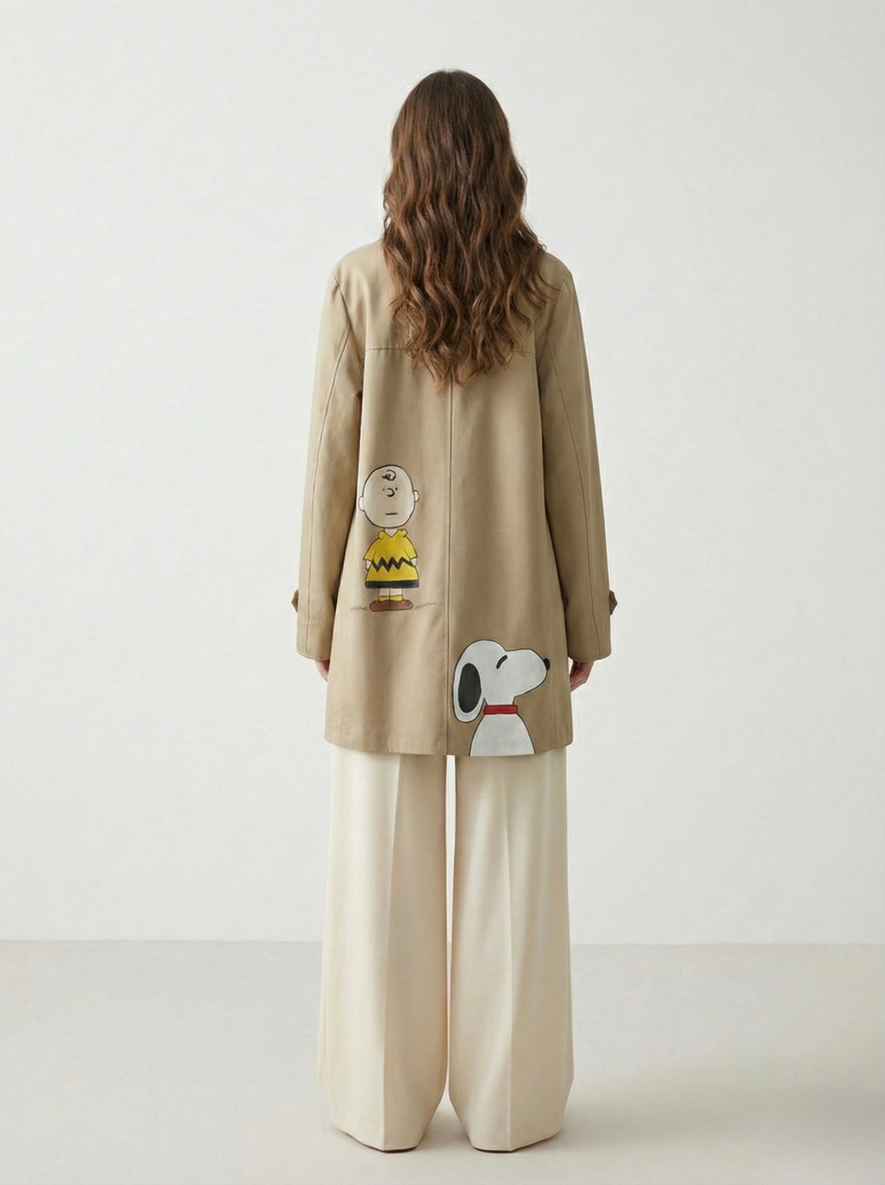 Trench doppiopetto ‘Charlie & Snoopy’