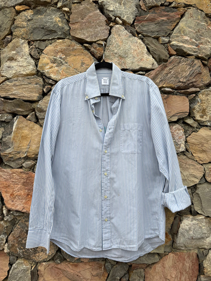 Camicia righe ‘Pane Amore Xanax’