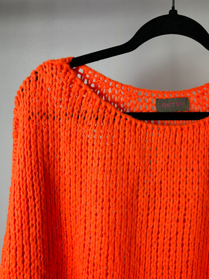 Pull tricot fluo taglia unica Betsy