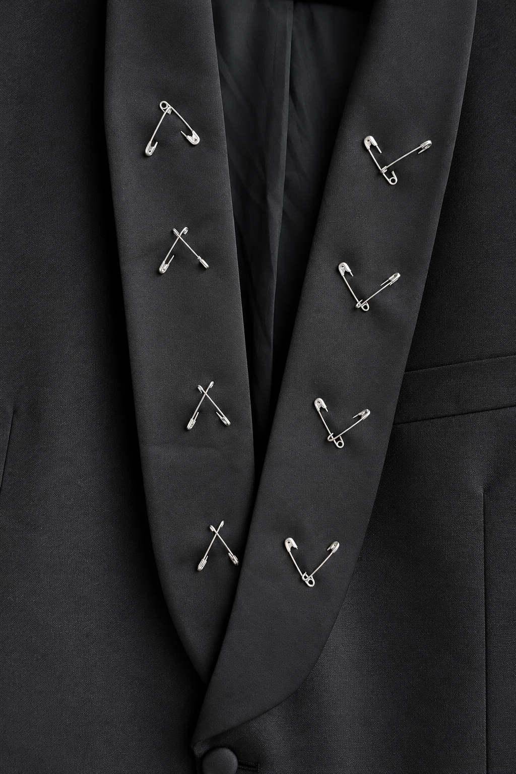 Blazer vintage ‘Rock ‘n’ Roll’ hand printed