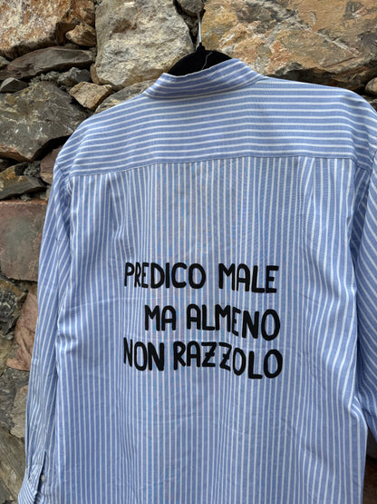 Camicia righe ‘Predico male’