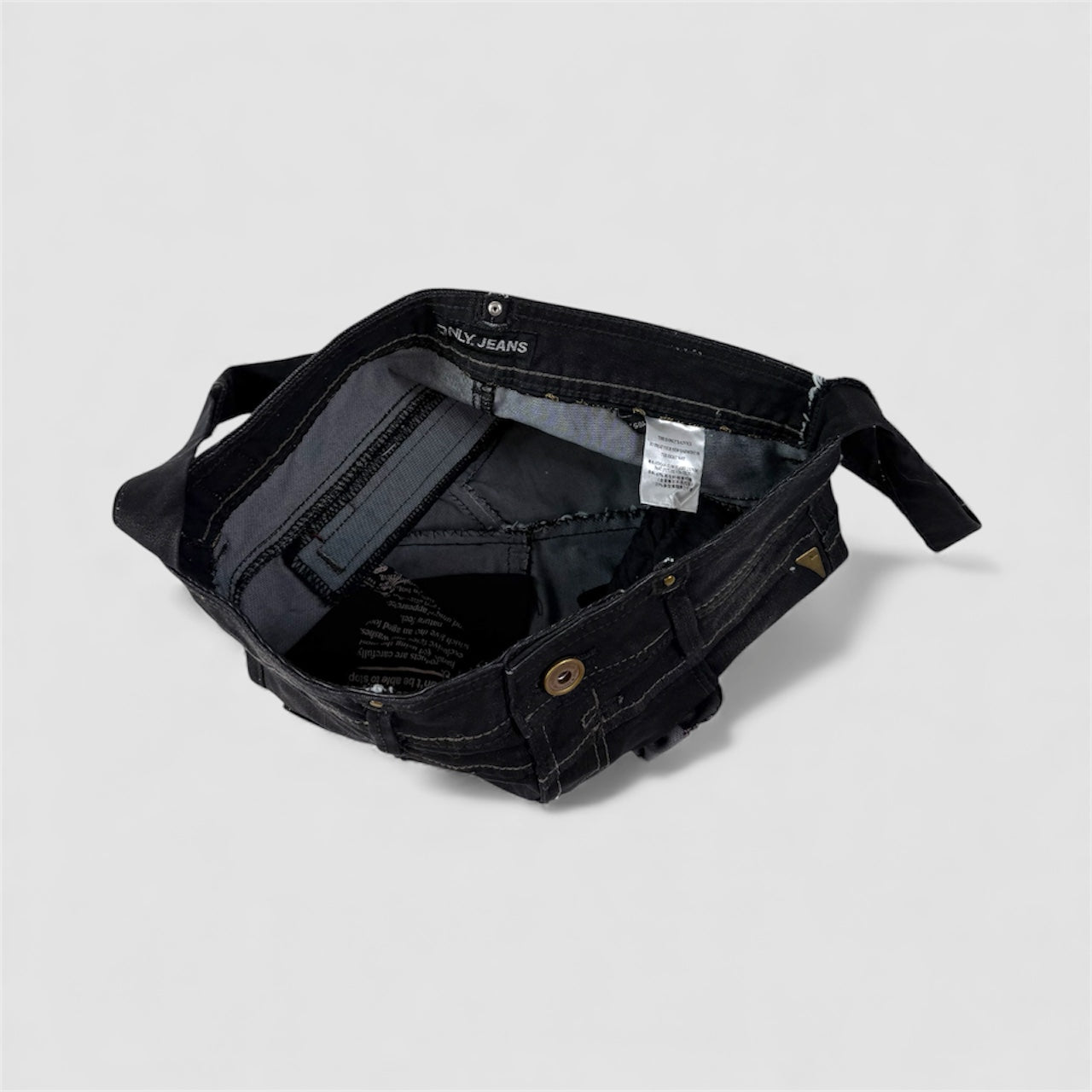 Borsa denim fiori Handmade
