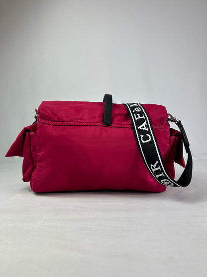 Borsa fuxia nylon tracolla CafèNoir