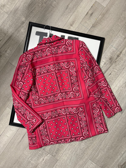 Blazer fantasia paisley fucsia