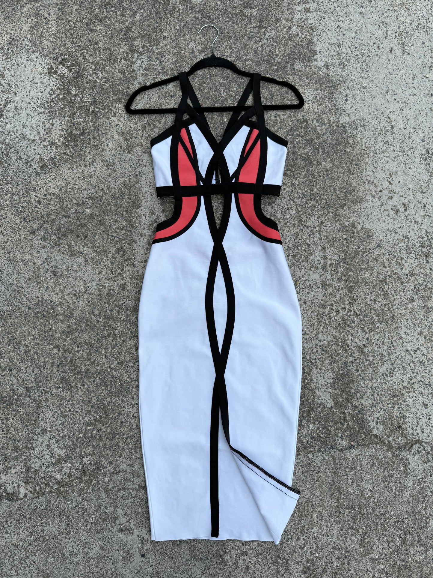 Abito longuette cut out tg.XS