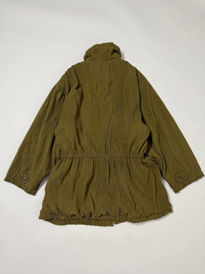 Giacca vintage trapuntata cachi