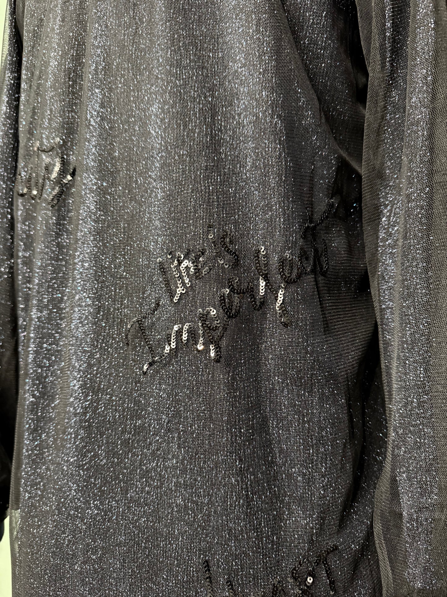 Abito/maxi maglia !M?ERFECT lurex scritte