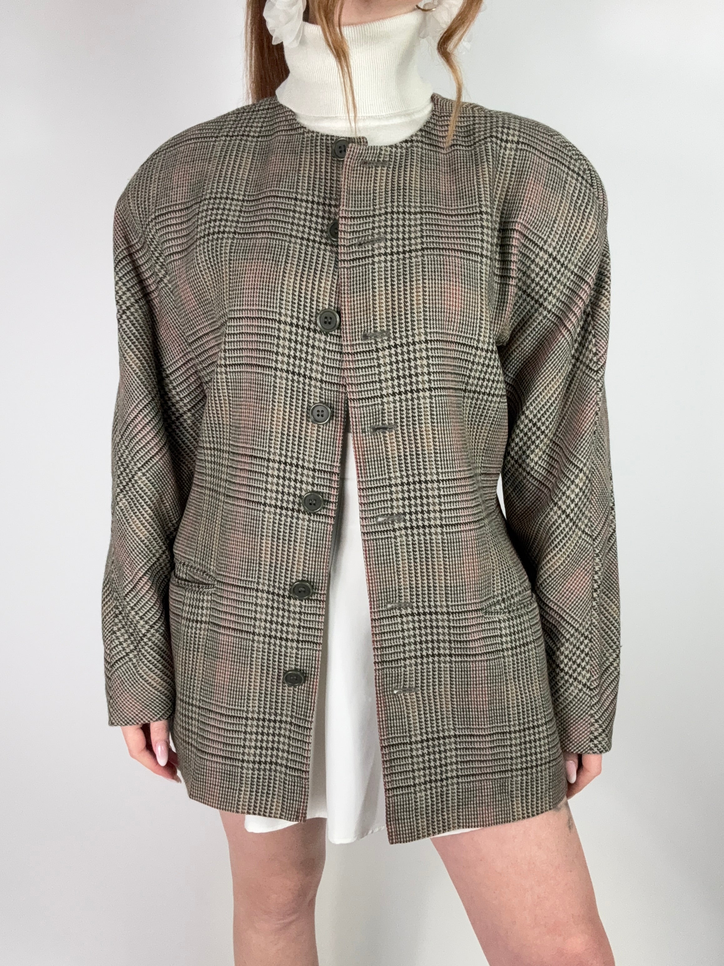 Blazer coreana pied de poule tg.L