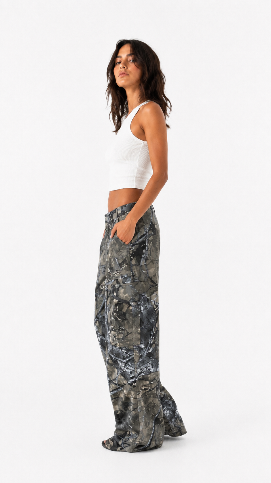 Pantalone baggy camouflage