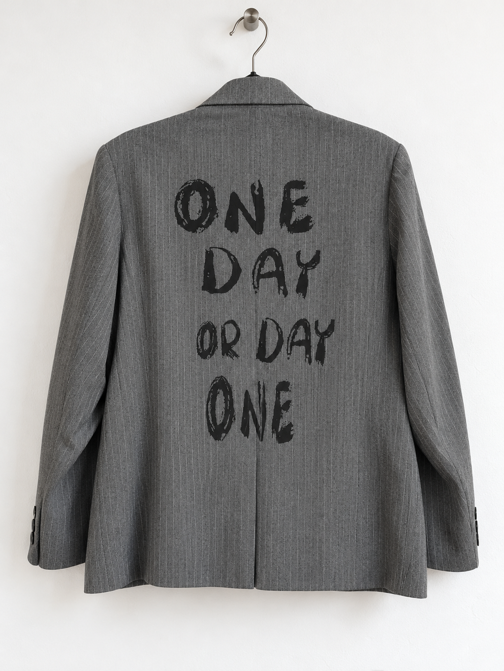 Blazer monopetto gessato ‘One day’
