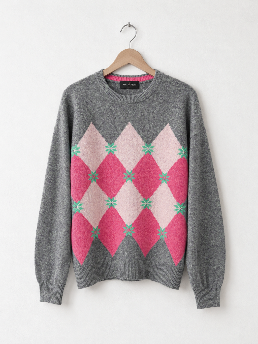 Maglione Vintage Argyle in Lana