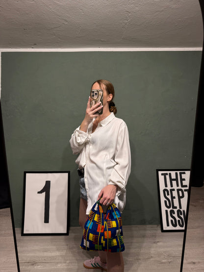 Borsa mini nodo ‘Electric Blocks’ handmade