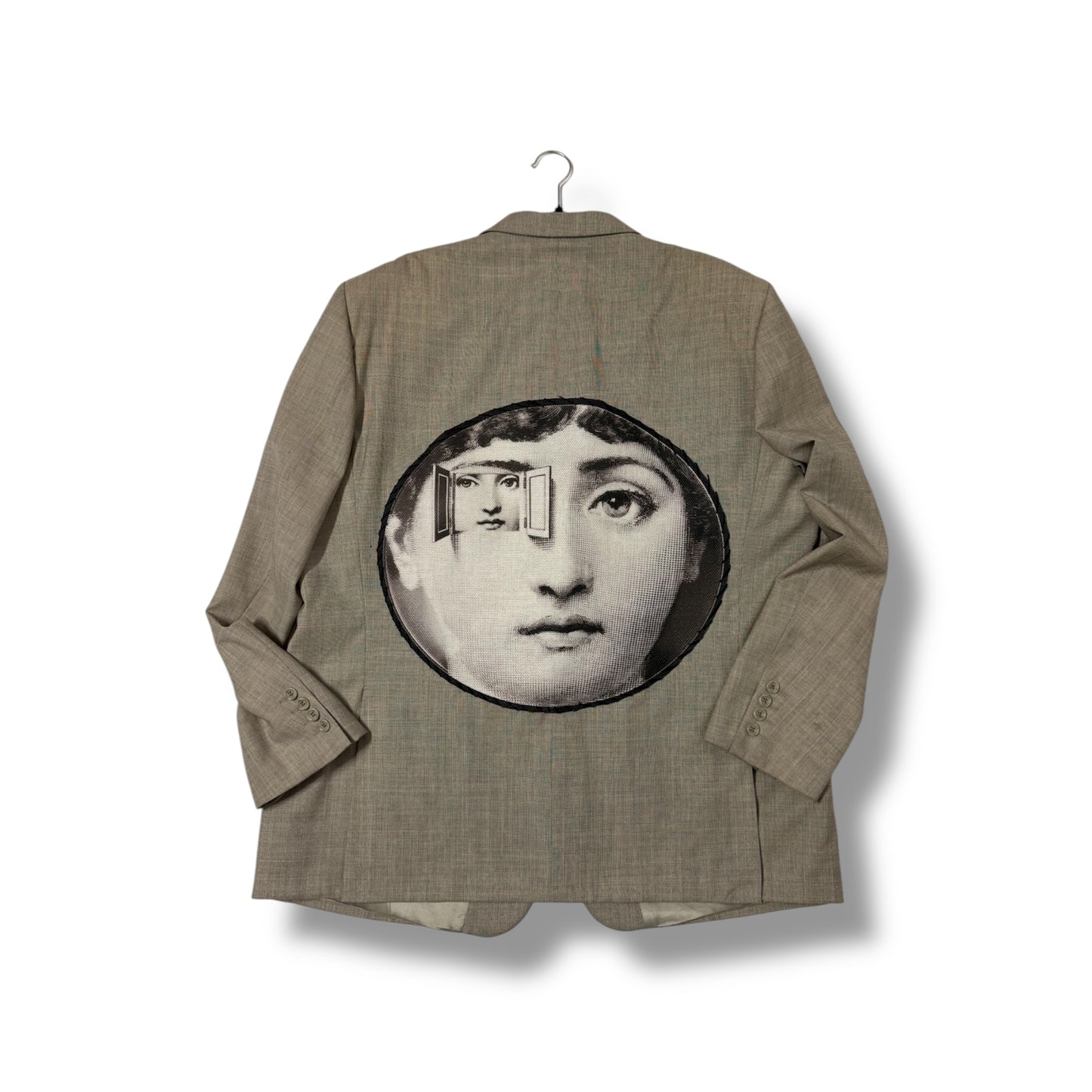 Blazer monopetto vintage ‘Fornasetti’ 100% lana vergine