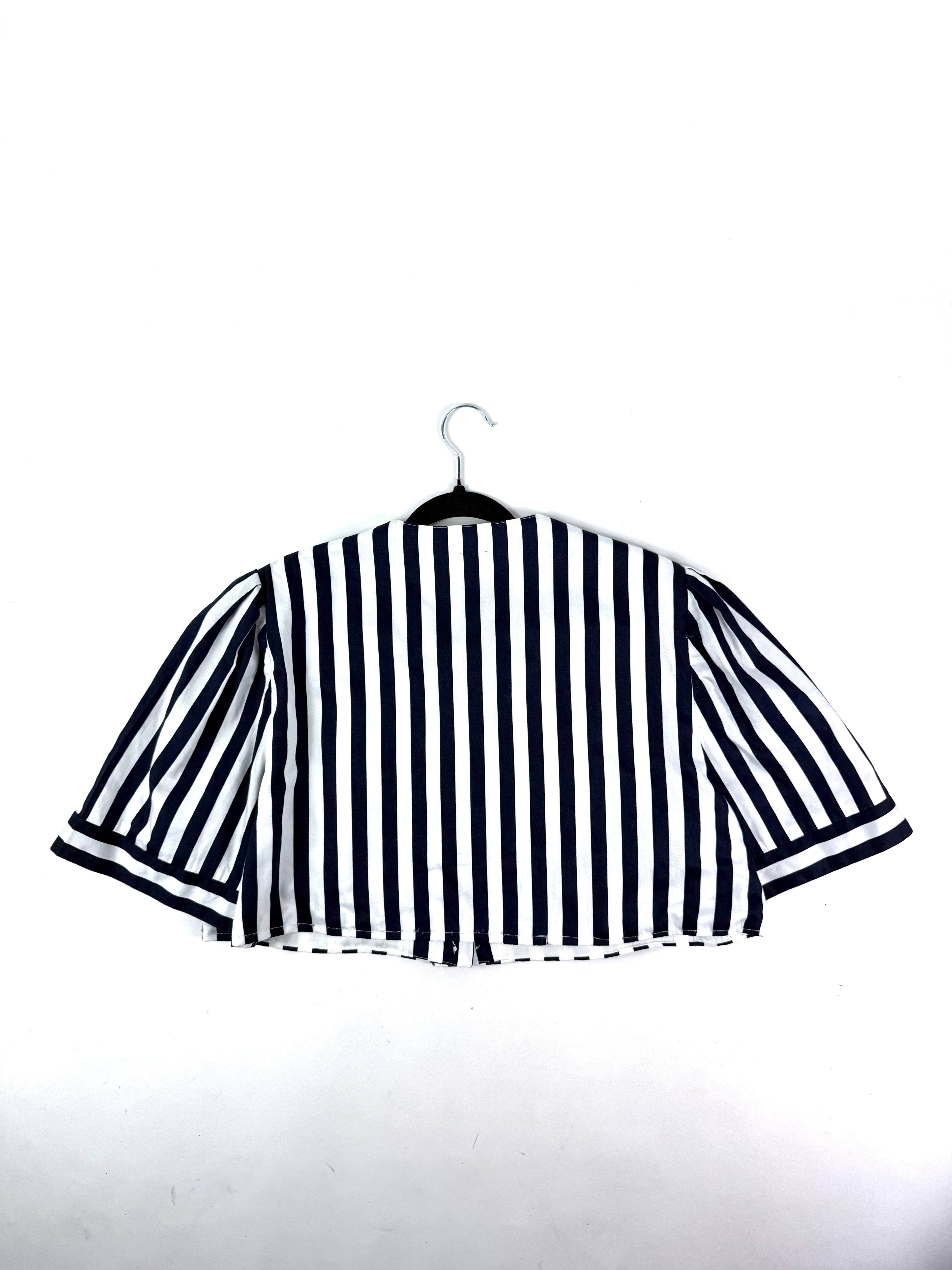 Blazer cropped righe tg.L