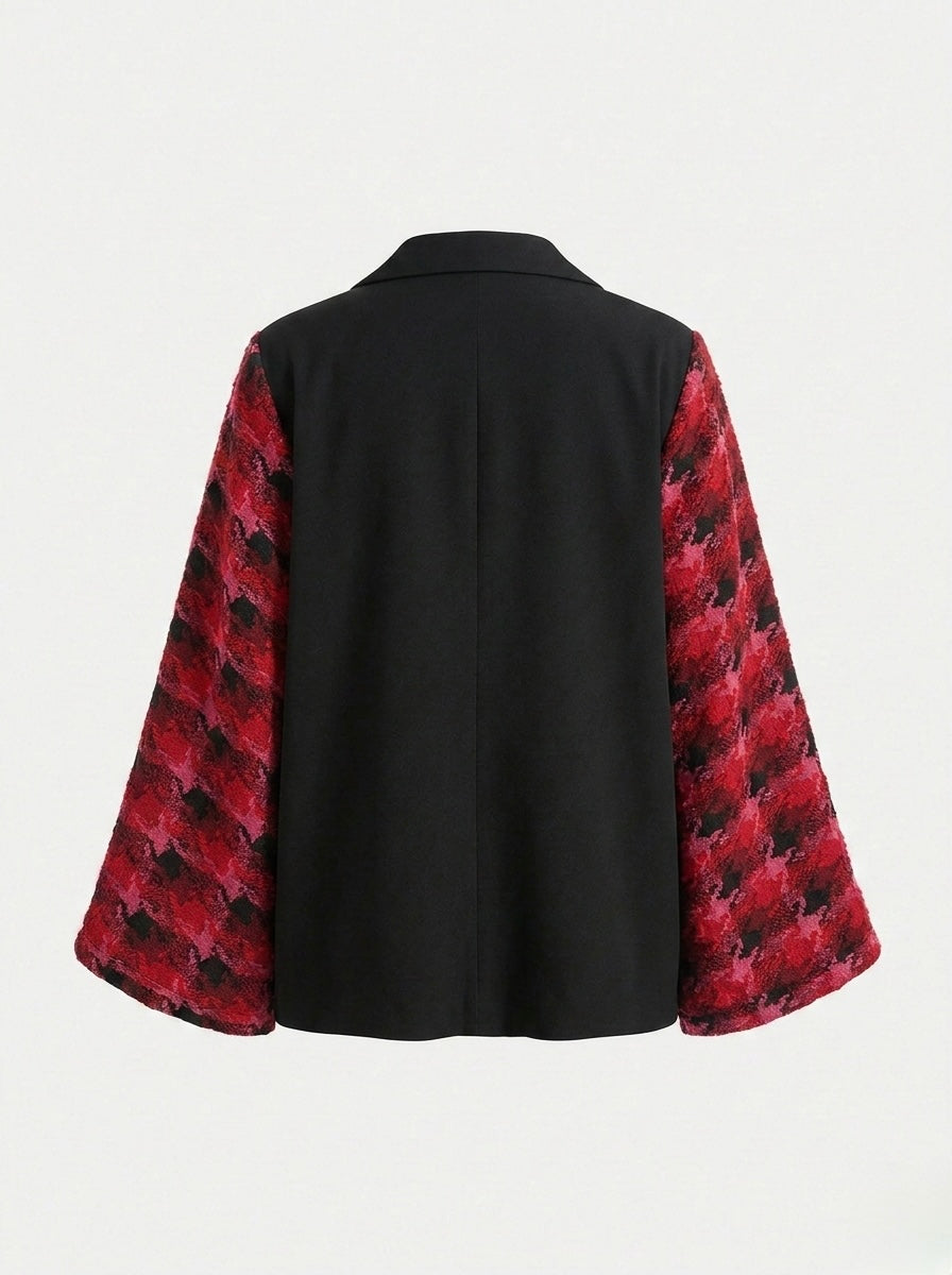 Blazer vintage ‘Tartan sleeves’ reworked