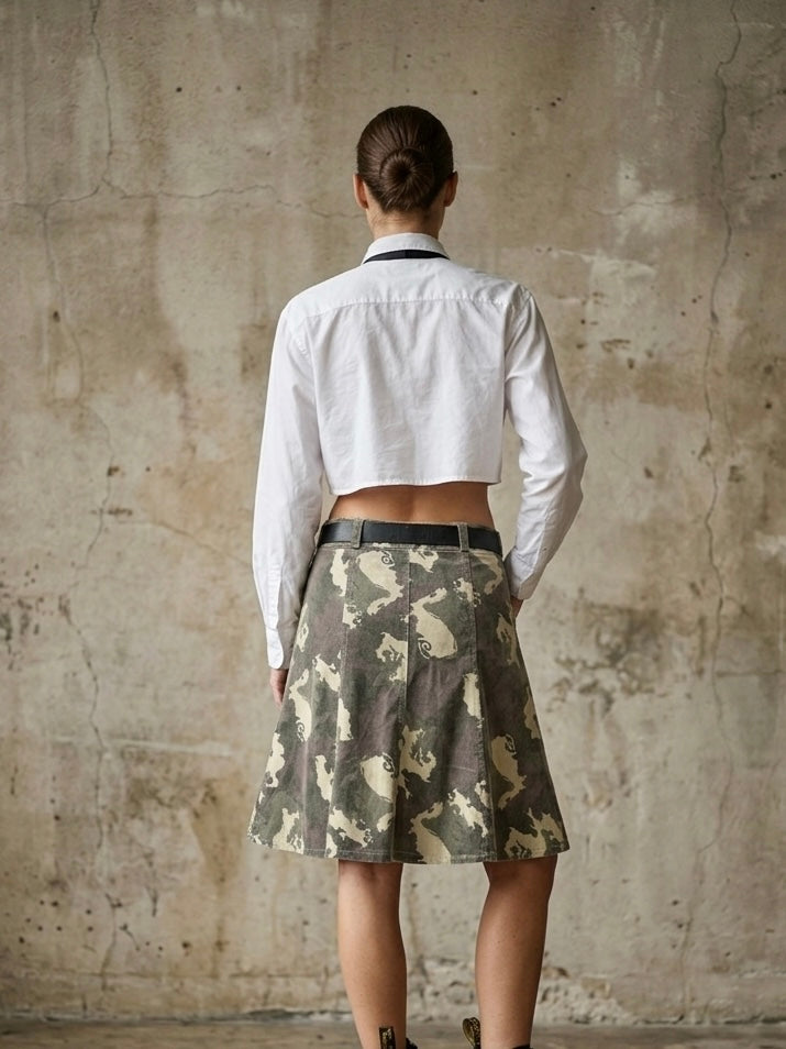 Maxigonna fantasia militare