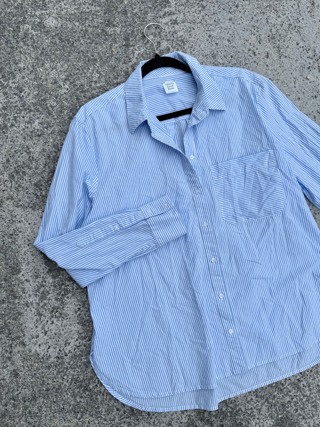 Camicia righe “TI DEVI CALmare” tg. L
