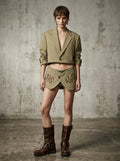 Blazer cut out ‘This Agio’ reworked