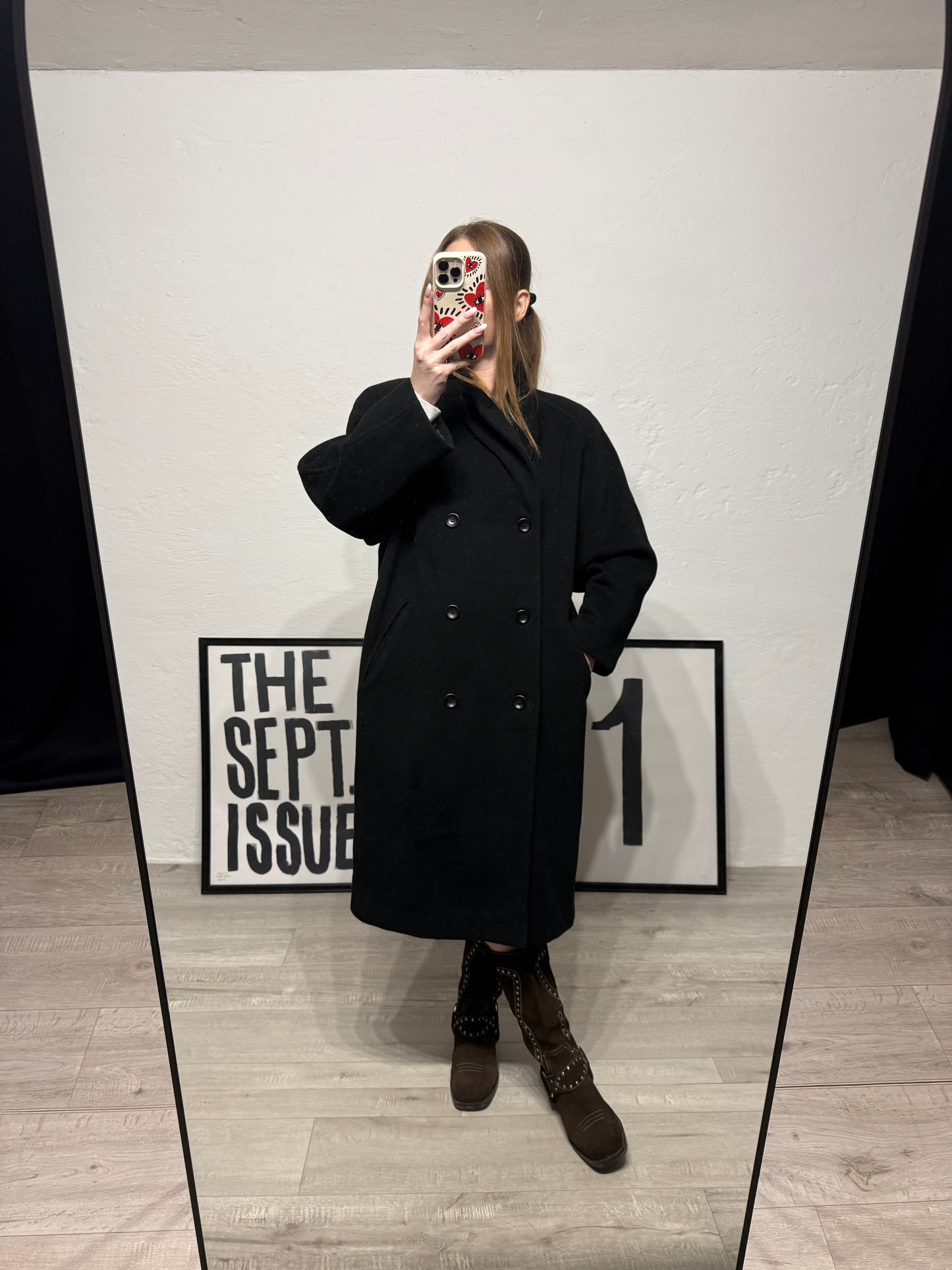 Cappotto doppiopetto vintage lana e cashmere