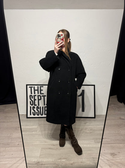 Cappotto doppiopetto vintage lana e cashmere