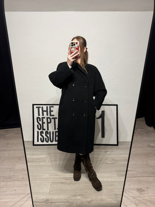 Cappotto doppiopetto vintage lana e cashmere