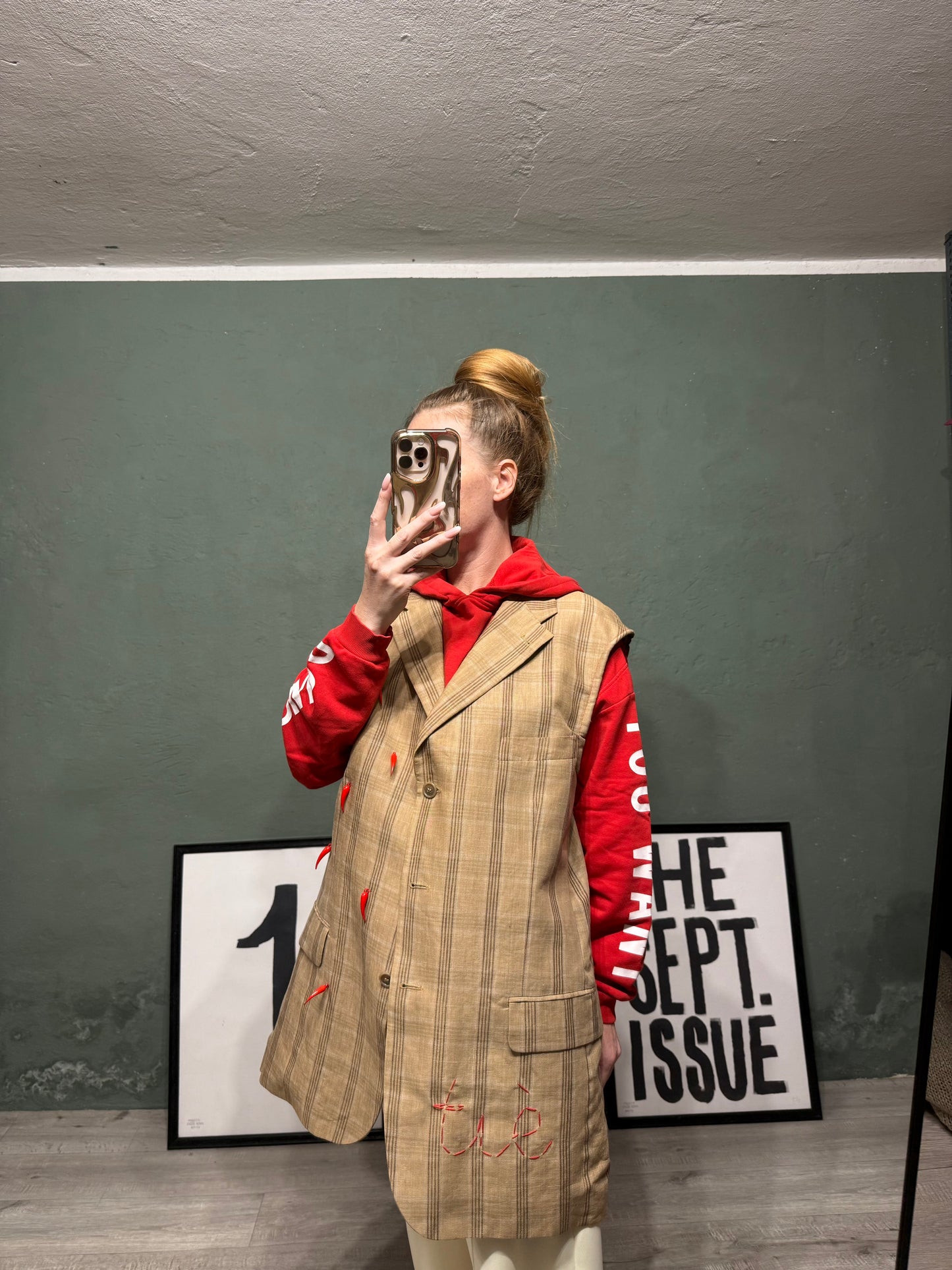 Gilet vintage upcycling ‘TIÈ’ 🤘🏻