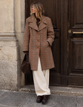 Cappotto monopetto vintage tartan