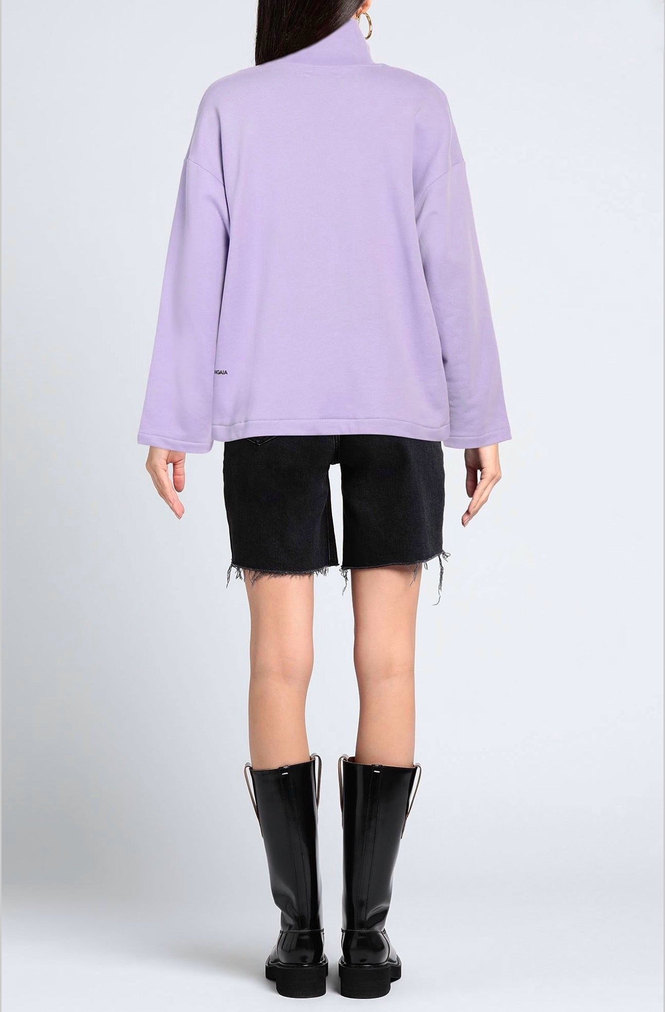 Felpa zip malva Pangaia