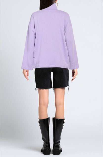 Felpa zip malva Pangaia