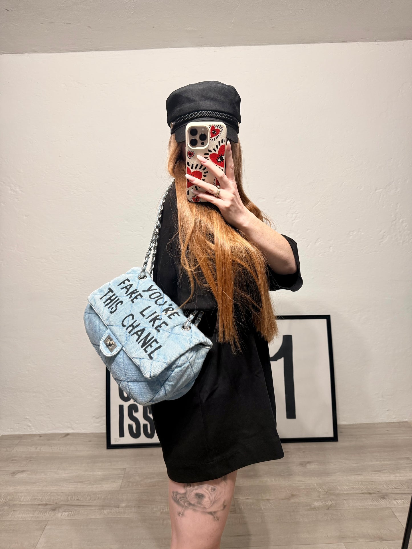 Borsa ‘You’re fake like this Chanel’ handmade