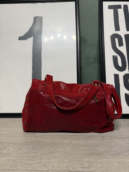 Postina in pelle ciliegia