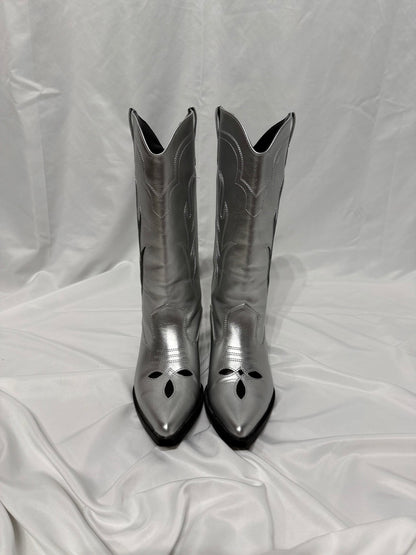 Texano argento ‘ Black flames ’ handmade