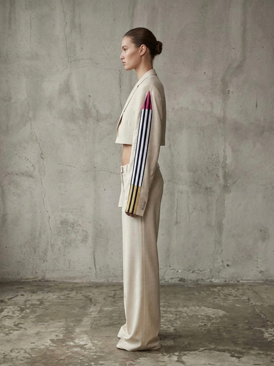 Blazer vintage crop ‘Adidas’ upcycling - reworked