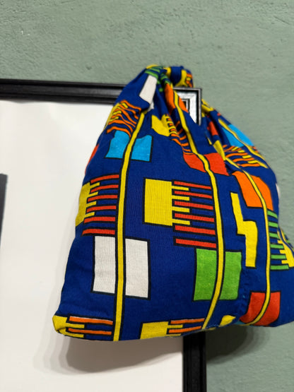 Borsa mini nodo ‘Electric Blocks’ handmade